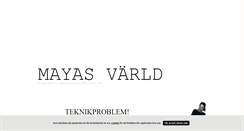 Desktop Screenshot of mayasvarld.blogg.se