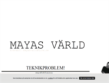 Tablet Screenshot of mayasvarld.blogg.se