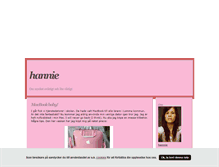 Tablet Screenshot of hannie.blogg.se