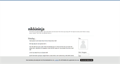 Desktop Screenshot of nikkininja.blogg.se