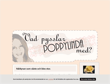 Tablet Screenshot of poppylinda.blogg.se
