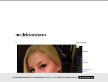 Tablet Screenshot of madeleinestorm.blogg.se