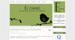 Desktop Screenshot of ecosmart.blogg.se