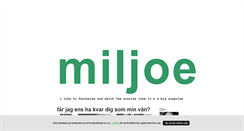 Desktop Screenshot of miljoe.blogg.se