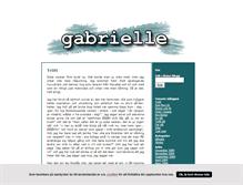 Tablet Screenshot of gabrielle.blogg.se
