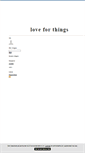 Mobile Screenshot of loveforthings.blogg.se