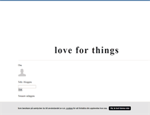 Tablet Screenshot of loveforthings.blogg.se