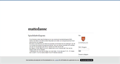 Desktop Screenshot of mattedanne.blogg.se