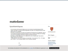Tablet Screenshot of mattedanne.blogg.se