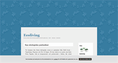 Desktop Screenshot of ecoliving.blogg.se