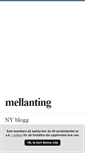 Mobile Screenshot of mellanting.blogg.se