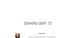 Desktop Screenshot of danielladahl.blogg.se