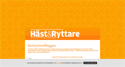 Desktop Screenshot of hastryttarebloggen.blogg.se