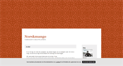 Desktop Screenshot of norskmango.blogg.se
