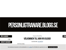 Tablet Screenshot of personligtranare.blogg.se