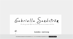 Desktop Screenshot of gabriellasandstrom.blogg.se