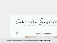 Tablet Screenshot of gabriellasandstrom.blogg.se