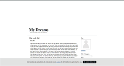 Desktop Screenshot of mydreams.blogg.se