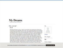 Tablet Screenshot of mydreams.blogg.se