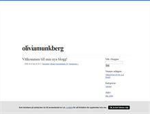 Tablet Screenshot of oliviamunkberg.blogg.se