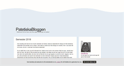 Desktop Screenshot of patetiskabloggen.blogg.se