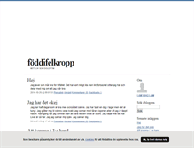 Tablet Screenshot of foddifelkropp.blogg.se