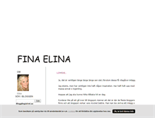 Tablet Screenshot of finaelina.blogg.se