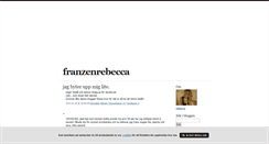Desktop Screenshot of franzenrebecca.blogg.se