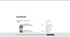 Desktop Screenshot of homehotel.blogg.se