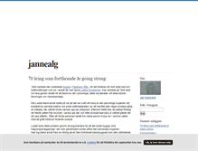 Tablet Screenshot of jannealg.blogg.se