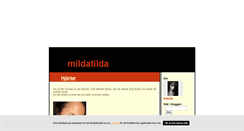 Desktop Screenshot of mildatilda.blogg.se