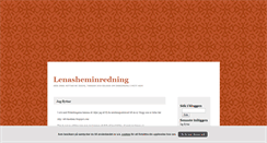 Desktop Screenshot of lenasheminredning.blogg.se