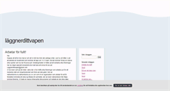 Desktop Screenshot of laggnerdittvapen.blogg.se