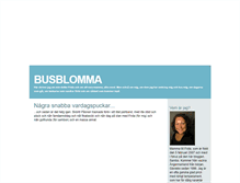 Tablet Screenshot of busblomma.blogg.se