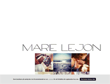Tablet Screenshot of marielejon.blogg.se