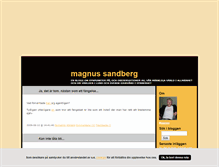 Tablet Screenshot of magnussandberg.blogg.se