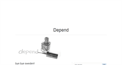Desktop Screenshot of depend.blogg.se