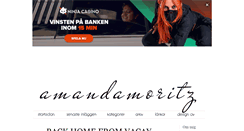 Desktop Screenshot of amandamoritz.blogg.se