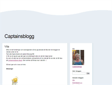 Tablet Screenshot of captainsblogg.blogg.se