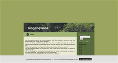 Desktop Screenshot of mogenqvinna.blogg.se