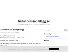 Tablet Screenshot of linaandersson.blogg.se