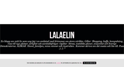 Desktop Screenshot of lalaelin.blogg.se