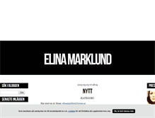 Tablet Screenshot of elinamarklund.blogg.se