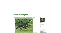 Desktop Screenshot of anitashundsport.blogg.se