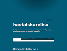 Tablet Screenshot of hastalskarelisa.blogg.se