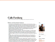 Tablet Screenshot of calleforsberg.blogg.se