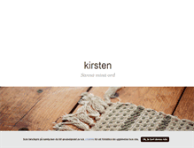 Tablet Screenshot of kirsten.blogg.se