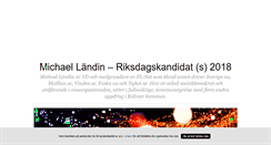 Desktop Screenshot of michaellandin.blogg.se
