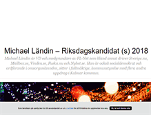 Tablet Screenshot of michaellandin.blogg.se
