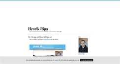 Desktop Screenshot of henrikripa.blogg.se